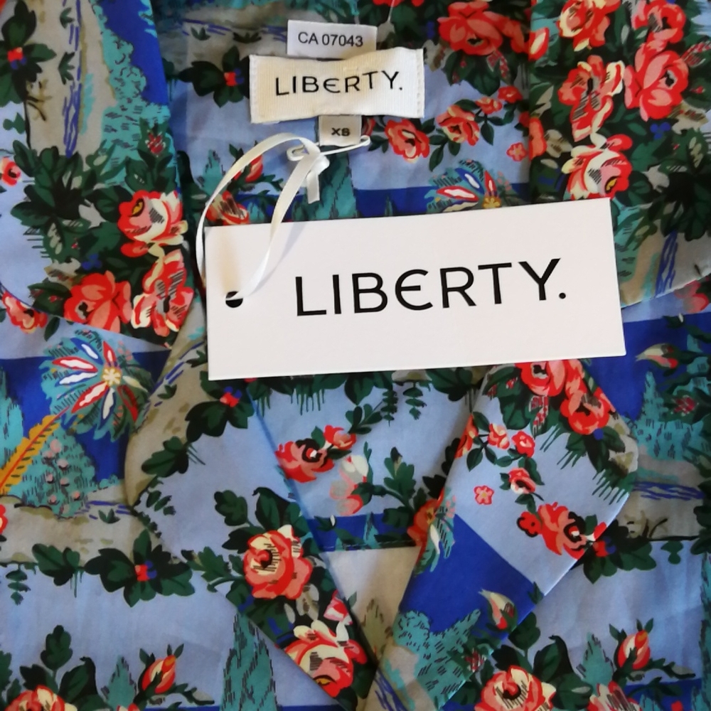 ☀️3xHP☀️Liberty| Button Down Short Shirt - Picture 7 of 7
